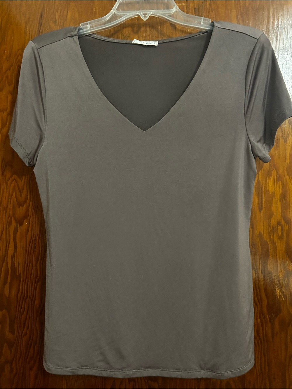 Women's Super Soft Purple/Gray V-Neck Short Sleeve Tee